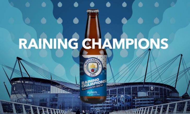 Raining Champions bier van regenwater / Xylem.com